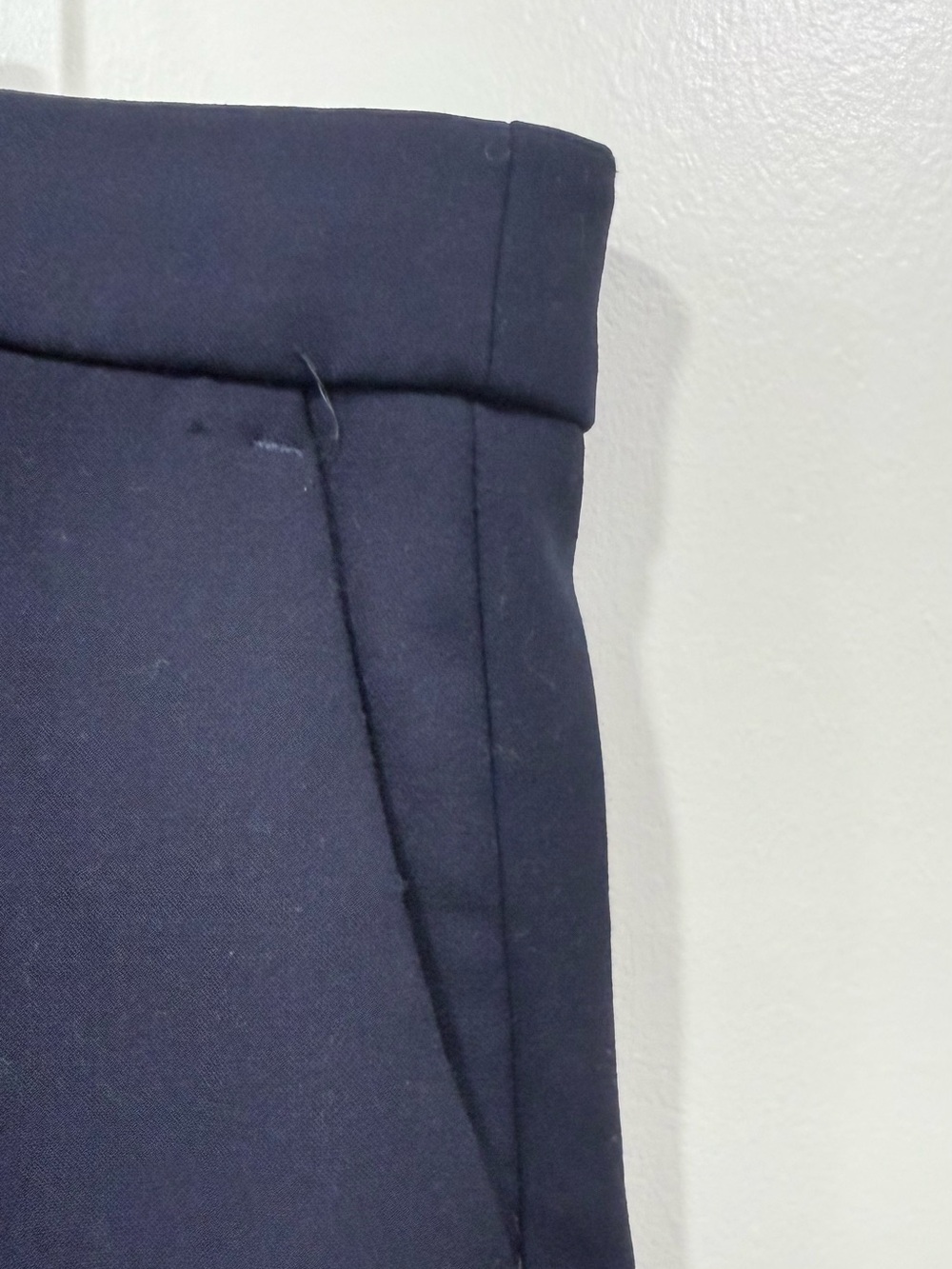 J Crew 365 Women’s Navy Slim Wide-Leg Cropped Dress Pants - Picture 5 of 9